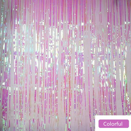 foil door curtain_ tinsel curtain_ party decoration